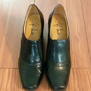 New Life Stride Leather Woman Work Office Bolo Shoe Size 6